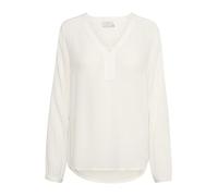 KAFFE Langarm-Bluse Amber Damen Bluse Amber Langarm V Ausschnitt Casual Shirt 36, Chalk