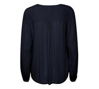 KAFFE Langarm-Bluse Amber Damen Bluse Amber Langarm V Ausschnitt Casual Shirt Midnight Marine 36