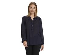 KAFFE Damen, langärmlig, T-Shirt, reguläre Passform, Front Button Up Bluse, Midnight Marine, 46