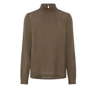 KAFFE Langarm-Bluse Trine Damen Bluse Stehkragen Langarm Elegant Shirt 42, Morel 42