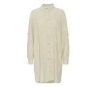KAFFE Langarm - Hemd Kamilia 44, Chinchilla/Chalk Stripe