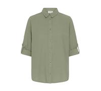 KAFFE Langarm - Hemd KAnaya Damen Hemd Bluse Langarm Business Shirt Classic Hemdbluse Elegant knofen 46, Sea Spray