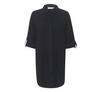 KAFFE Langarm - Hemd KAnaya Damen Hemd Langarm Kragen Lang Casual Hemdbluse 40, Midnight Marine