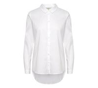 KAFFE Langarm - Hemd KAscarlet Damen Hemd Langarm Hemdbluse Button Down Stehkragen Büroblusen Lässige Oberteile Optical White 38