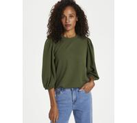 Kaffe Langarm-Shirt KAjanna Damen grün, S