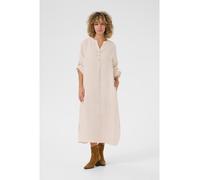 Kaffe Leinen-Kleid in Beige - Größe S/M | Damen Kleider