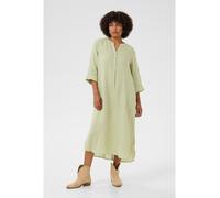 Kaffe Leinen-Kleid in Grün - Größe S/M | Damen Kleider