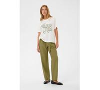 Kaffe Marlenehose in Khaki - Größe 36 | Damenhosen
