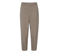 KAFFE Pants Suiting KAmerle Damen Hose High Waist 7/8 Damenhose Business Regular Fit 34, Brindle 34