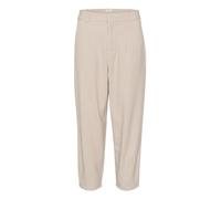 KAFFE Pants Suiting KAmerle Damen Hose High Waist 7/8 Damenhose Business Regular Fit 38, Feather Gray 38