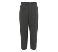 KAFFE Pants Suiting KAmerle Damen Hose High Waist 7/8 Damenhose Business Regular Fit Black Oyster 42