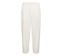 KAFFE Pants Suiting KAmerle Damen Hose High Waist 7/8 Damenhose Business Regular Fit 42, Chalk 42