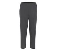 KAFFE Pants Suiting KAsakura Damen Hose 3/4 Capri Casual Arbeitshose Gerades Bein Freizeithose High Waist Caprihose Black Oyster 36