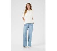 Kaffe Poloshirt in Creme - Größe M | Damen Tops