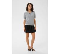 Kaffe Poloshirt in Grau - Größe S | Damen Tops