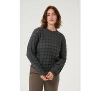 Kaffe Pullover "Elena" in Anthrazit - Größe XL | Damen Pullover Cardigans
