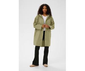 Kaffe Regenmantel in Khaki - Größe 38 | Damen Outdoorjacken