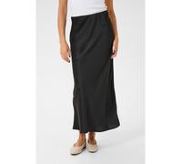 KAFFE Damen, Maxi, elastisch, gerade, Satin Skirt, Black Deep, 42