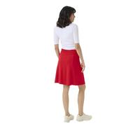 KAFFE Rock KAjolen Damen Rock Midi Knelang High Waist Midirock Elastisch Hohe Taille Faltenrock S, True Red