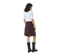KAFFE Rock KAjolen Damen Rock Midi Knelang High Waist Midirock Elastisch Hohe Taille Faltenrock XL, Fudge