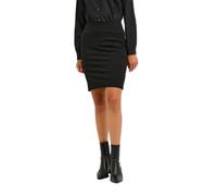 KAFFE Rock Penny Damen Rock Knielang Midirock Jersey Pencil Penny Skirt Strechy Bleistiftrock 3XL, Black deep