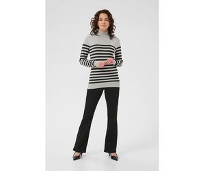 Kaffe Rollkragenpullover in Grau - Größe S | Damen Pullover Cardigans
