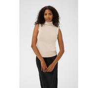 Kaffe Rollkragenpullunder in Creme - Größe XXL | Damen Pullover Cardigans