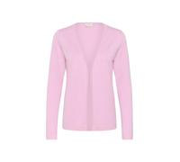 KAFFE Strickjacke KAfenia Damen Strickjacke Langarm Offen V-Ausschnitt Lang Cardigan M, Pink Frosting