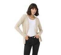 KAFFE Strickjacke KAfenia Damen Strickjacke Langarm Offen V-Ausschnitt Lang Cardigan S, Feather Gray Melange