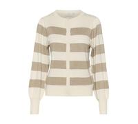 KAFFE Strickjacke KAlizza XL, Chinchilla M/Turtle.BoldStripe