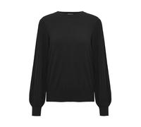 KAFFE KAlone Knit Pullover Strickpullover Damen Elegant Rundhals Mode Pullover Casual Winterpullover Gestrickter Black Deep L