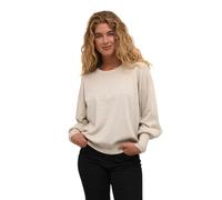 KAFFE Strickpullover KAregina Damen Strickpullover Glitzer Langarm Winter Pullover Casual Elegant L, Sand Dollar