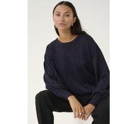 KAFFE Strickpullover KAregina Damen Strickpullover Glitzer Langarm Winter Pullover Casual Elegant M, Dawn Purple