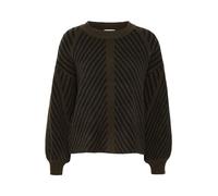 KAFFE Strickpullover KAvera S, Java/Black Stripe S