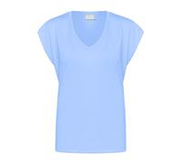 KAFFE T-Shirt KAlise Damen T-Shirt Kurzarm V-Ausschnitt Basic Shirt S, Ultramarine