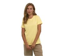 KAFFE T-Shirt KAmarin Damen T-Shirt Kurzarm Top Casual Basic Einfarbig Rundhals XL, Mellow Yellow