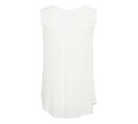 KAFFE Top KAamber Damen Tank Top Ärmellos Sommer Oberteile V-Ausschnitt BlusentopTanktops Bluse 42, Chalk