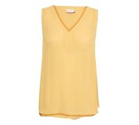 KAFFE Top KAamber Damen Tank Top Ärmellos Sommer Oberteile V-Ausschnitt BlusentopTanktops Bluse 44, Ochre