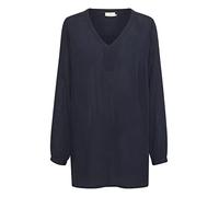 Kaffe Tunika "Amber" in Dunkelblau - 45% | Größe 38 | Damen Blusen