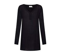 KAFFE Tunika Amber Damen Tunika Amber Langarm V Ausschnitt Shirt Casual Basic Black deep 40