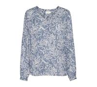 KAFFE Langarm-Bluse Geisa Damen Bluse V-Ausschnitt Langarm Print Shirt Flint Stone 46