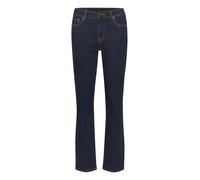 KAFFE Women's Jeans Cropped Length Straight Legs Slim Fit Midrise Waist