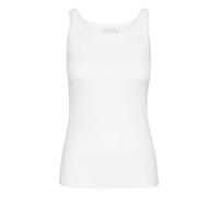 KAFFE Jerseytop KAcarna Damen Jerseytop Basic Sommer Casual Tank Top Unterhemd Shirt Ärmellos U-Ausschnitt Blusentop Optical White XL