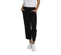 KAFFE Pants Suiting KAsakura Damen Hose 3/4 Capri Casual Arbeitshose Gerades Bein Freizeithose High Waist Caprihose Black Deep 46