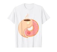 Kaffee Donut Lustiges Frühstücksgleichgewicht Preisgünstiges Grafik-T-Shirt