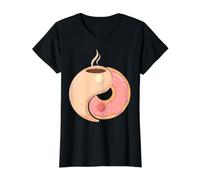 Kaffee Donut Lustiges Frühstücksgleichgewicht Preisgünstiges Grafik-T-Shirt