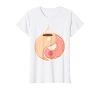 Kaffee Donut Lustiges Frühstücksgleichgewicht Preisgünstiges Grafik-T-Shirt