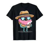 Kaffee Grafik Sonnenbrille Motiv Donut T-Shirt