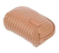 Kaffeefarbene Kosmetiktasche aus Pu Leder mit Reißverschluss | Kosmetik und Lippenstift, Leicht und Praktisch, Geeignet für Shopping und Reisen