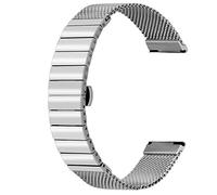 Kai Tian 22mm Armbanduhr Schnellverschluss Edelstahl Uhrenarmband Silber für Frauen Männer Welle Mesh Uhrenarmbänder Solide Metall Uhrenarmband